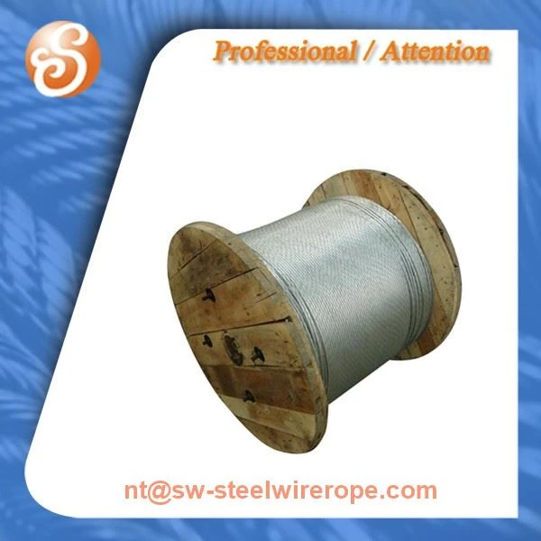 Galvanized Steel Cable 6X19 Steel Core Fiber Core Wire Rope