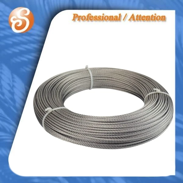 6x12+7FC गैल्वेनाइज्ड स्टील वायर रस्सी 18MM