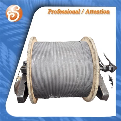 गैल्वेनाइज्ड स्टील वायर रस्सी 6x19+FC 8mm लकड़ी के रीलों के साथ